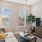 living room with a couch coffee table and tv