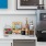 a kitchen with a coffee maker