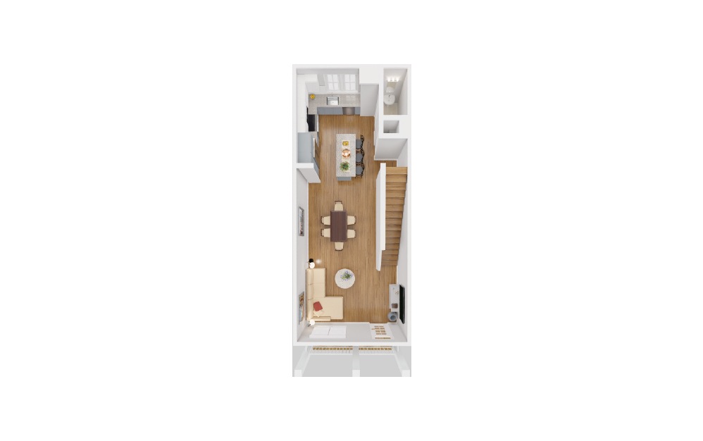 Williamsburg - 2 bedroom floorplan layout with 2 baths and 1731 square feet. (Floor 2)